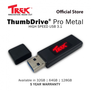 Trek ThumbDrive Pro Metal 128GB USB 3.1 drive